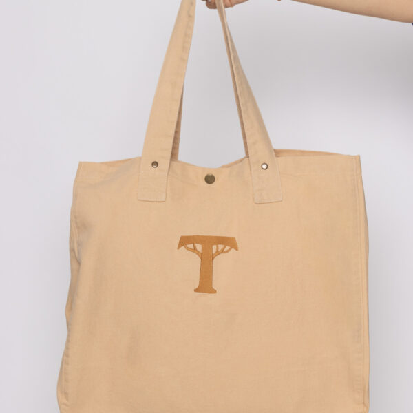 Bolso shopper 100% algodón- gran capacidad (Alegría)