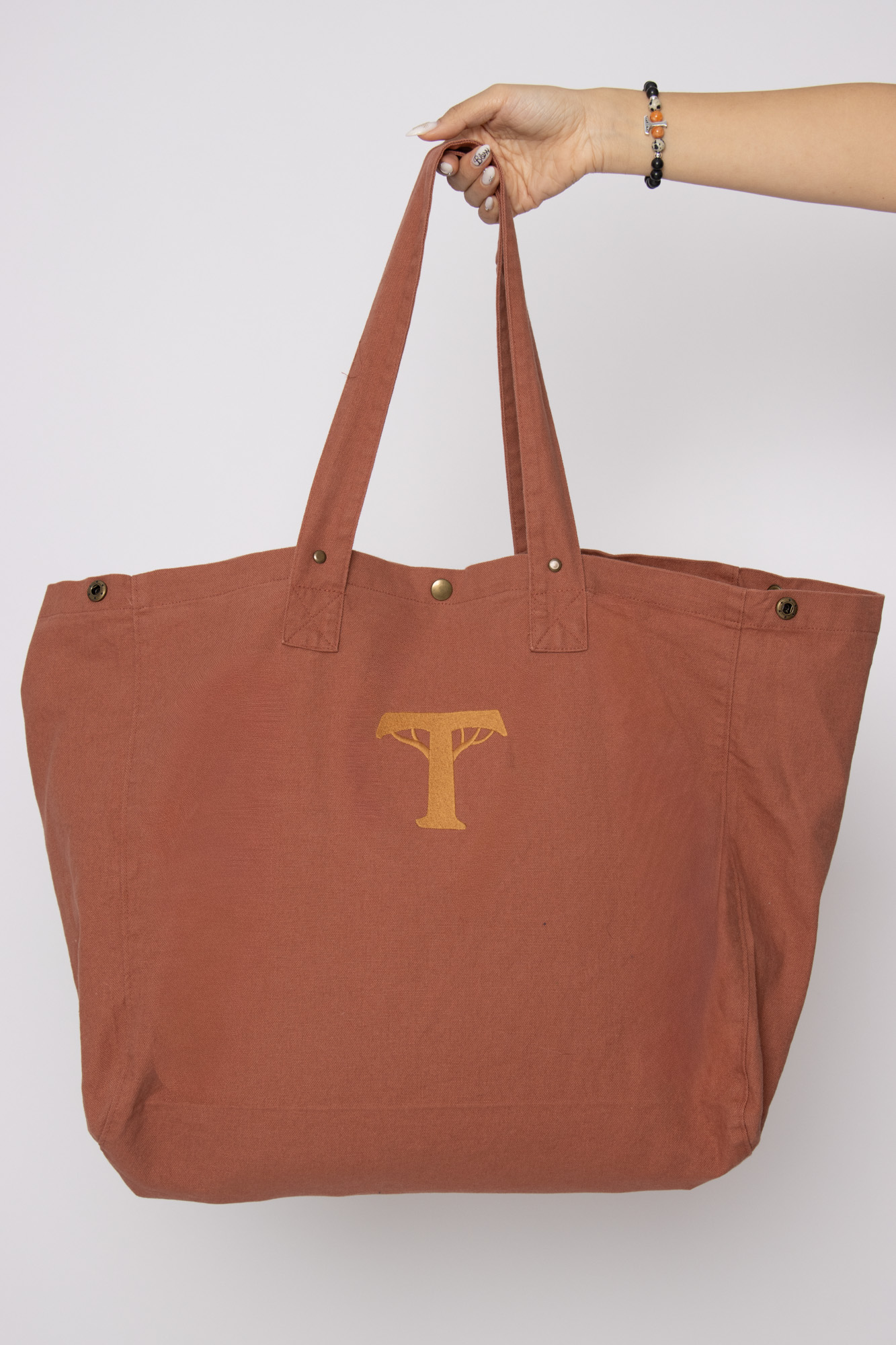 Bolso shopper 100% algodón- gran capacidad (Alegría) - Imagen 3