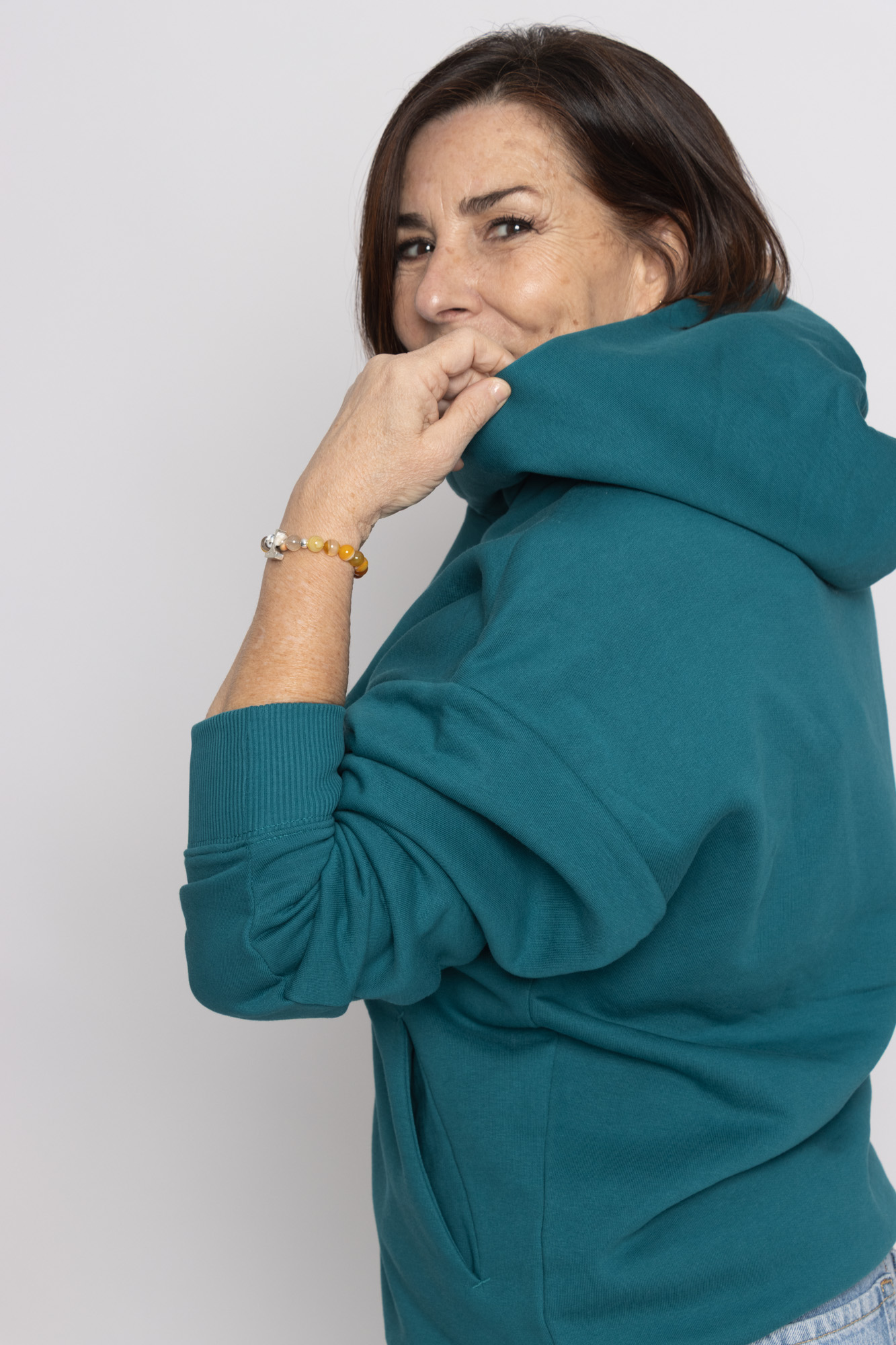 Sudadera con capucha en algodón orgánico y poliéster reciclado- unisex (Conexión) - Imagen 2