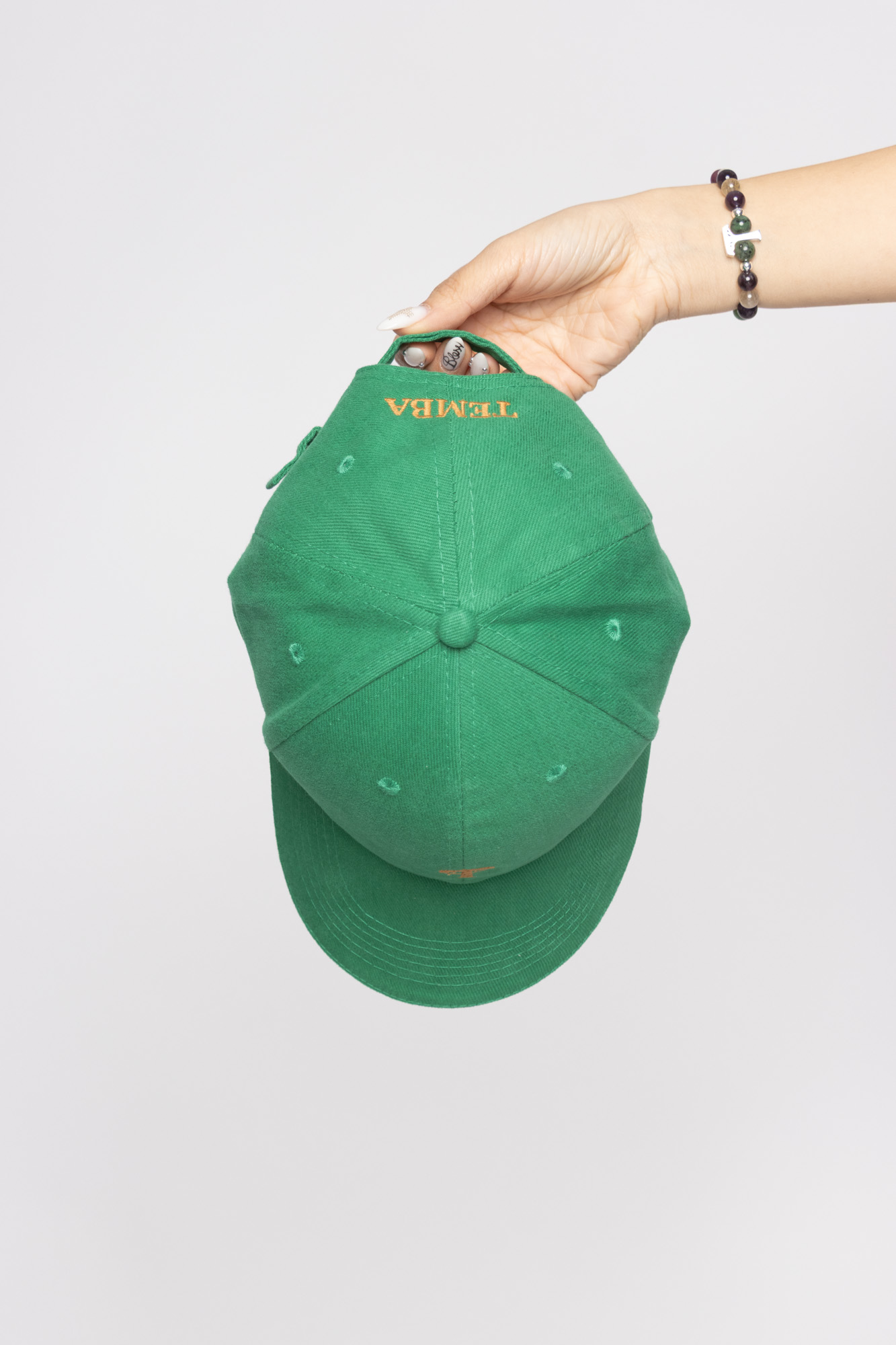 Gorra 100% algodón orgánico- cierre de hebilla, verde brote. (Equilibrio) - Imagen 2