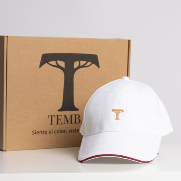Gorra 100% algodón orgánico- cierre de hebilla, blanco semilla. (Nuevos comienzos)
