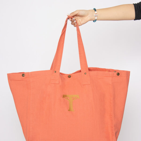 Bolso shopper 100% algodón- gran capacidad. (Vitalidad)
